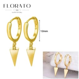 925 Sterling Silver ear needles Animal Butterfly/Elephant/Shell Pendant Hoop Earrings For Women Fashion Jewelry Accessories