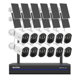 ANNKE 4MP Wireless Solar Camera 16CH NVR 4/6/8/12 PCS WiFi Camera Wireless PIR Night Vision 4MM WiFi Camera Solar Outdoor