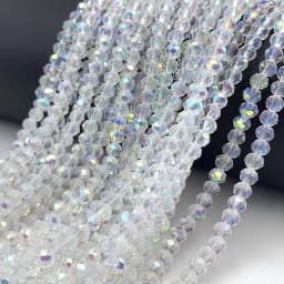 2 3 4 6 8mm Crystal Beads Faceted Rondelle Glass Loose Spacer Beads DIY for Jewelry Making Bracelets Earrings Needlework #02996