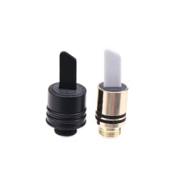 Single Hot Knife Ceramic Heat Tip Coil With Cover Cap 11.5mm Black Silver Cut Wax Accessory Tool