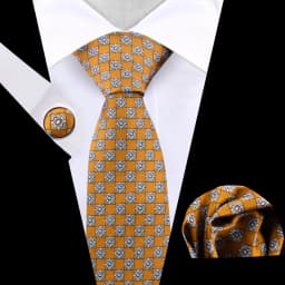 Business Tie For Men Set Necktie Cufflink Classic Handkerchief Suit For Wedding High Quality Stripe Tie Set Formal Gravata Gift
