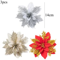 1Pack Fake Christmas Tree Pine Branches Xmas Berries For Christmas Tree DIY Wreath Decorations Noel Table Ornaments Kids Gifts