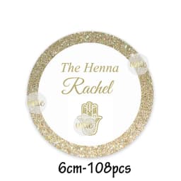 Custom Henna Water Bottle Labels Stickers Self Adhesive Candy Wrap Bridal Shower Decor Personalized Text