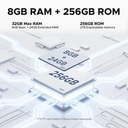 DOOGEE Tab E3 Pro Tablet 32GB+256GB Android 15 Gemini AI 13'' Display 7.9mm Ultra-thin Helio G100 11000mAh Battery Smart Pad