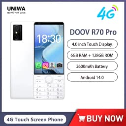 DOOV R70 Pro 4G Mobile Phone Smart Touch Screen 4 Inch 6GB+128GB Smartphone Android 16MP Camera Whatsapp Russian Hebrew keyboard
