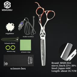 Professional Barber Scissors VG10 Steel 6.2 Inch 3D Carved Handle High-End Salon Hairdressing Sharp And Durable Cutting Tools