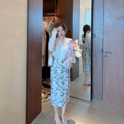 Matakawa Jacquard Floral Skirts for Women Spring Summer Sweet Korean Fashion Faldas Mujer Elegant Office Lady Long Skirt