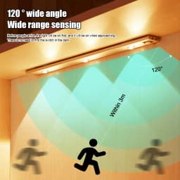 LED Night Light USB Motion Sensor Wireless Ultra Thin LED Wine cooler Light For Kitchen Cabinet Bedroom Wardrobe Indoor Lighting