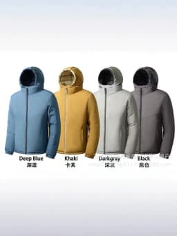 Men's Double-Sided Thick Cotton Pork Rib Jacket Loose Fit Autumn Winter Coat 2026 New Style