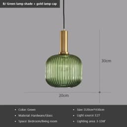 Glass Pendant Lights E27 Smoke Gray For Kitchen Restaurant Dining Table Living Room Bar Front Home Decor Hanging Lights