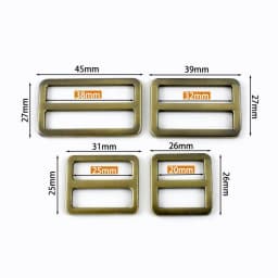 5Pcs 20-38mm Metal Ring Buckle Tri-Glide Slider Clasp Webbing Bag Strap Adjust Hooks Dog Leash Loops DIY Hardware Accessories