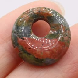 Natural Stone Beads Semi-precious Stones Round Big Hole Beads for Jewelry Making DIY Necklace Bracelet Earrings Accessories18mm