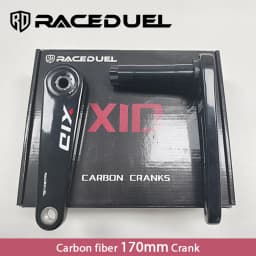 RACEDUEL 110BCD Carbon Crankset 11/12 Speed Double Chainring for Shimano R7000 R8000 R9100 R9200 50-34T/52-36T/53-39T/54-40T