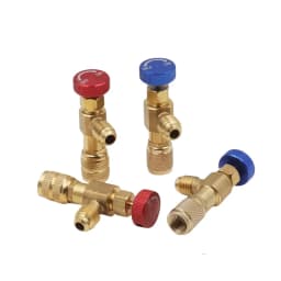 1PC Air Conditioner R410 Brass Control Safety Liquid Valve R22 1/4" Refrigeration Charging Valve Copper Adapter R22