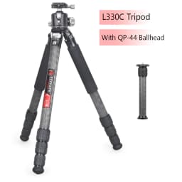 GEEHOPE L220C/L330C Compact Carbon Fiber Tripod Professional Camera Stand for DSLR Video Camcorder Load 25kg add Center Column