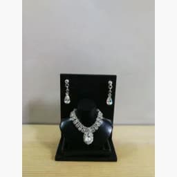 1:6 Doll Mini Jewelry Earring Necklace Set (including Display Rack) Model for Doll Decorative Toys, Doll Gift Accessories