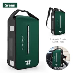 WEST BIKING 25L Multifunctional Cycling Backpack TPU Waterproof Moutain Bike Rear Side Pannier Bag Reflective Bicycle Travel Bag
