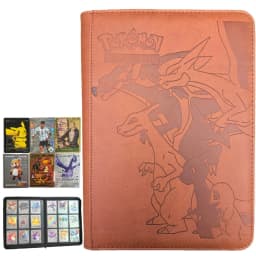 Card Binder with 9 Pocket Trading Card Album Display Binder Loading Pocket Holder for Pokemon PTCG TCG Yugioh MTG Game Card Book