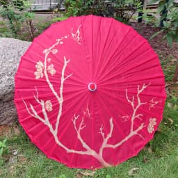 82cm Red Flower Ancient Oil Paper Umbrella Rainproof Chinese Wedding Cheongsam Paraguas Guarda Chuva Şemsiye Japan Sombrilla