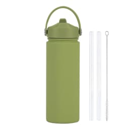 Insulated Water Bottle 500ml Custom Text/Logo - 304 Steel, 24H Cold, Office & Gym Essentials