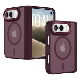 Luxury Matte Magnetic Charge Phone Case For iPhone Duo For Magsafe Skin Feel Translucent Shockproof Fold Cover Funda