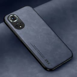 Leather Magnetic Case For Huawei Honor 90 50 20 70 Pro Nova 5T P30 P20 Honor50 Honor20 Full Protective Cover With Metal Plate on