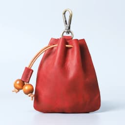 Handmade Vintage Genuine Leather Drawstring Coin Purse Mini Portable Soft Leather Key Wallet For Ladies