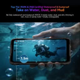 Blackview ROCK 3 Rugged Smartphone Android 15 6.78'' 2.4K Display Ultra-long Standby Time 10000mAh Thermal Imaging Backed by FLI