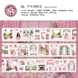 Journal GO 6x200cm Comfortable Rythm Tape Sticker for Card Scrapbooking Decoration Collage Junk Journal DIY Masking Tape