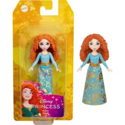 Original Disney Princess Mini Princess Snow White Moanna Merida Elsa Anna Miniature Dolls for Girls Christmas Gifts HPL55 Toys