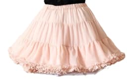 Sweet A-line Petticoat White Soft Five Layer Lolita Petticoat Hoopless Ruffle Short Tutu Skirt