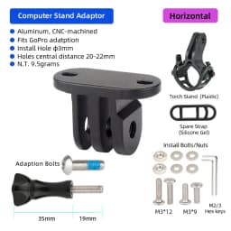 Aluminum Bicycle Computer Mount Adapters for Garmin Edge Bryton Compatible with Gopro Sport Action Camera MTB Road Bike Parts