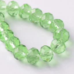 Solid Color 3x2mm 4x3mm 6x4mm 8x6mm 10x7mm 12x8mm Rondelle Faceted Czech Crystal Glass Loose Spacer Beads for Jewelry Making DIY