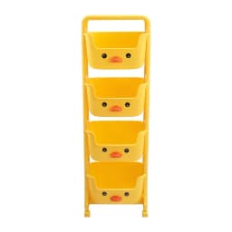 Livingandhome Mobile Multi-Tier Kids Toy Storage Rack Shelf