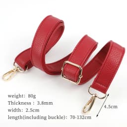 130*2.5CM Adjustable Long Women Men Lady PU Leather Bag Strap Belt Replacement Shoulder CrossBody Bag Band Accessories Handle