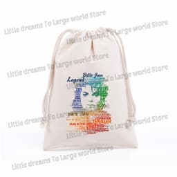 Michael Jackson Drawstring Bag Graphic Figure Print Pockets Gifts Bags Portable Jewelry Storage Pouches Men Women Packing Bags