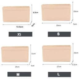 Portable Soft Felt Insert Bag Handbag Insert Bag Women's Travel Bag Insert Liner Brand Purse Organizer Pouch Makeup Organizers