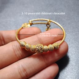 20 Styles Dubai Gold Color Baby Bangles For Kids Baby Promotion Sale Child Birthday Gifts Children'S Bracelets
