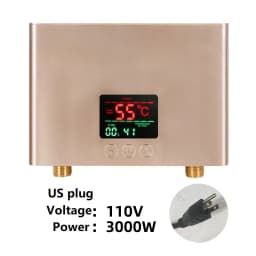 110V 3000W / 220V 5500W Instant Electric Water Heater Mini Intelligent Frequency Conversion Constant Temperature