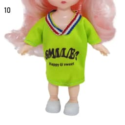 16cm Doll Clothes High-end Dress Up Mini Cute Dolls Skirt Suit Jeans Pants T-shirt Skirt Suit Kids Gift Toy DIY Doll Accessories