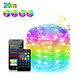 USB Led String Fairy Light DC5V RGBIC Bluetooth SmartColorful Light String 1m-50m Led Strip for Christmas Wedding Party Decor