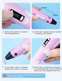 3D Printing Pen 40 Colors DIY 3D Painting Children Toys Fun Camouflage With LCD Screen Compatible PLA Filament Toys Gift