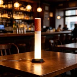 LED Ambient Night Light with Warm Glow Creative Bedside Lamp Warm Light Cigarettes Ornament for Home Office Desktop Decoration