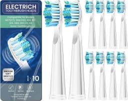 Replacement Toothbrush Heads For Fairywill Sonic Electric Toothbrush FW-507/508/515/551/917/959/2011/D1/D3/D7 Du Pont Bristles