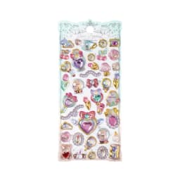 Kawaii Delicate 3D Relief Stickers Gemstone Gilding Stickers Scrapbooking Diy Journal Stationery Sticker Deco School Supplies