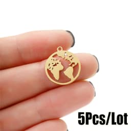 Sun Moon And Star Charm Bracelet Kit Making Supplies Diy Stainless Steel Necklace Pendant Jewelry Creation Trinket Decoration