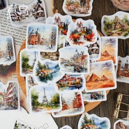 30Pcs Misty Forest Sticker Set Cute Stationery DIY Diary Decor for Scrapbooking & Journaling