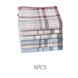 38cm/14.9in Soft Cotton Men's Handkerchief Classic Striped Pattern Multicolor Options Stylish Men's Accessory