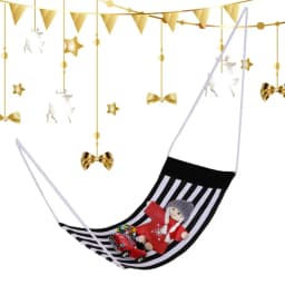 Christmas Striped Doll Hammock Christmas Doll Hammock Xmas Accessory Christmas Doll Accessories And Props Doll Accessories