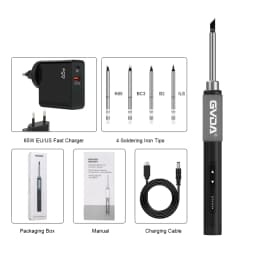 GVDA Electric Soldering Iron Welding Tool Ceramic Heater Welding Solder Rework Station Repair Heat Pencil Portable Soldering Pen